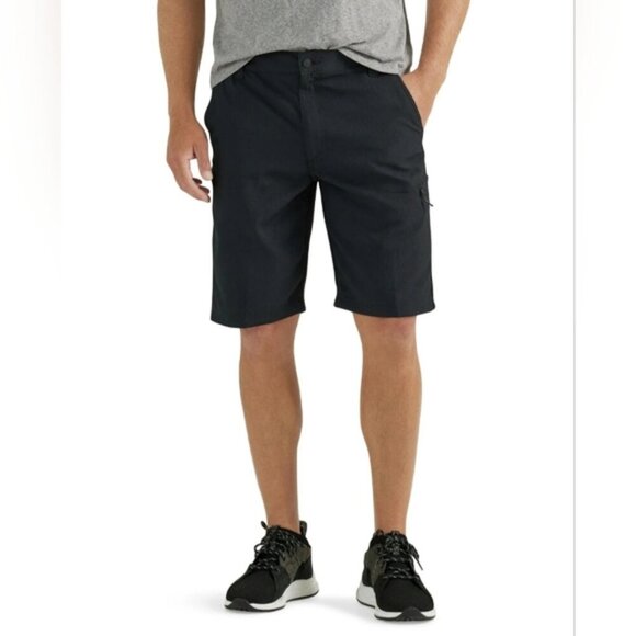 🖤 Wrangler Men's Black Outdoor Shorts – Size 42 NWT black cargo shorts new - Picture 6 of 16